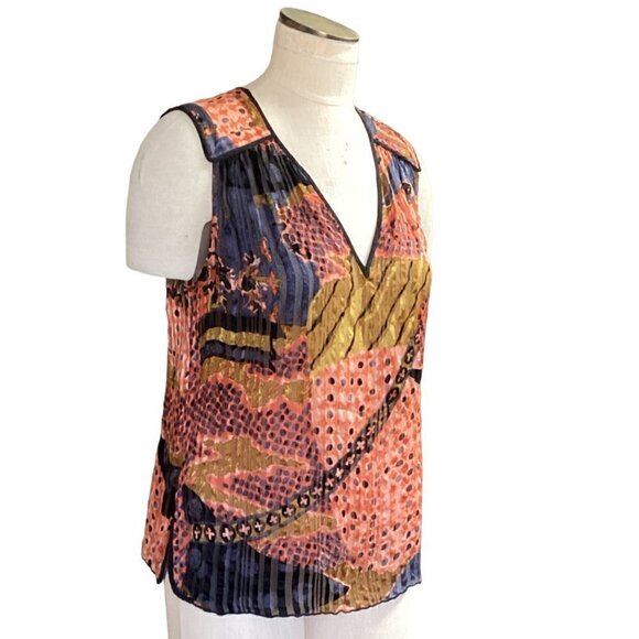 Anthropologie Of Two Minds 100% Silk Tank Top Sz M 64L - Picture 4 of 11